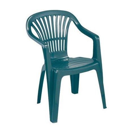 SEDIA SCILLA + BRACCIOLI PROGARDEN PP VERDE CM 54X53 H.CM 80 (1/2)