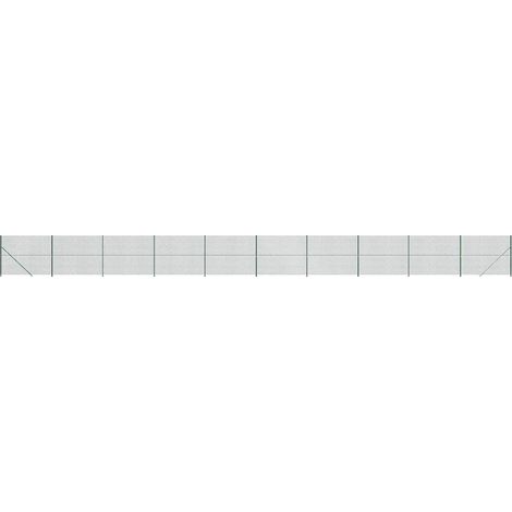 Maison Exclusive - Maschendrahtzaun mit Bodenflansch Grün 1,8x25