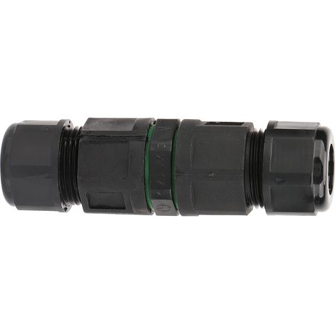 Connecteur étanche IP68 3 broches, adaptateur de câble électrique pour éclairage extérieur, borne filaire, kit de raccordement étanche. (1/5)