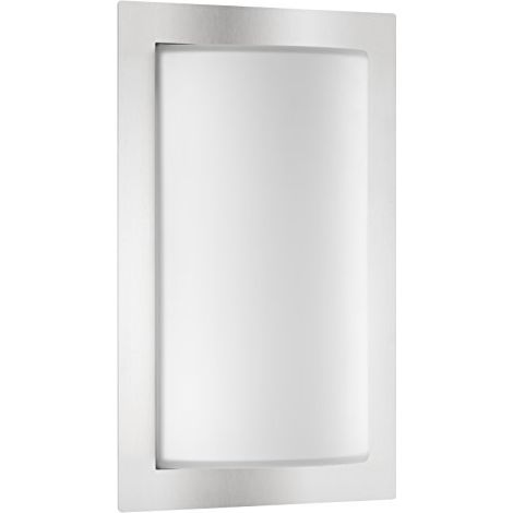 LCD APPLIQUE MURALE AVEC DÉTECTEUR DE MOUVEMENT 1 X E27 13 W ACIER INOXYDABLE EN ACIER INOXYDABLE ET VERRE OPALE