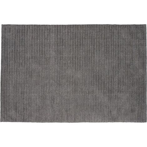 Tapis Déco en Laine "Milton" 202x300cm Gris Foncé (1/5)