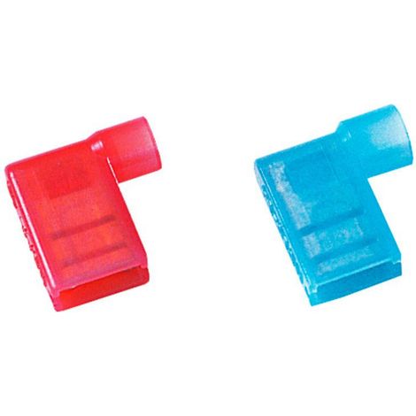 Cosse clip 6.3 mm x 0.8 mm Weidmüller WFSKHV/0,5-1,05 1491960000 entièrement isolé rouge 100 pc(s)