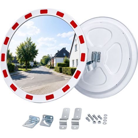 Konvexer Verkehrsspiegel, 30 cm, bruchsicher, witterungsbeständig (1/5)