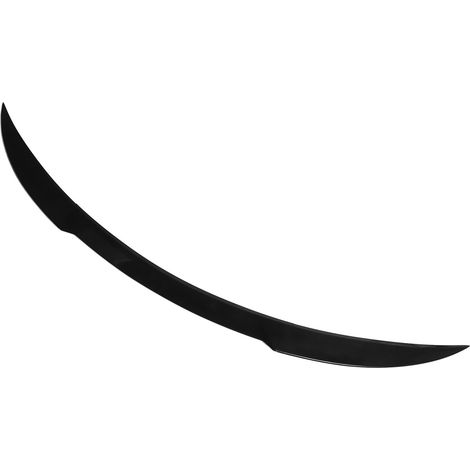 3 Pièces Aileron Arrière de Voiture Noir Brillant 120cm Léger Silencieux Antichocs Universel Type B (Sans Points Saillants) (1/5)