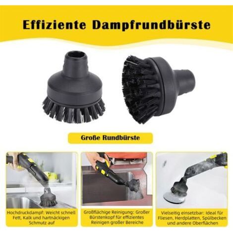 Set di accessori da 10 pezzi per pulitori a vapore SC1, SC2, SC3, SC4, SC5 - Include ugelli, spazzole e panni (1/3)