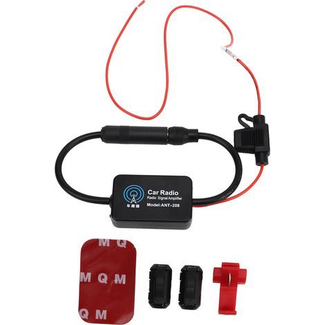 Autoradio FM Antenne Amplificateur Signal 25-30dB Audio Stéréo Media Autoradio Récepteur (1/5)