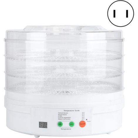 Déshydrateur alimentaire électrique 3 couches intelligent pour fruits et légumes, machine de séchage, appareil de cuisine, prise américaine 110V (1/5)