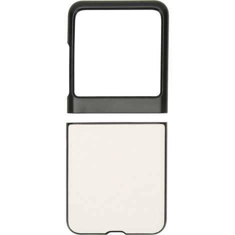 Housse Flip pour Motorola Razr 40 Ultra, coque rabattable antichoc anti-rayures, étui protecteur fin pour écran pliable, couleur noir et blanc. (1/5)