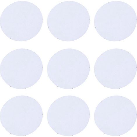 24 paires d'autocollants antidérapants ronds en nylon pour canapé, draps et housses de couette, pour salon et chambre à coucher.-6X6cm-Black