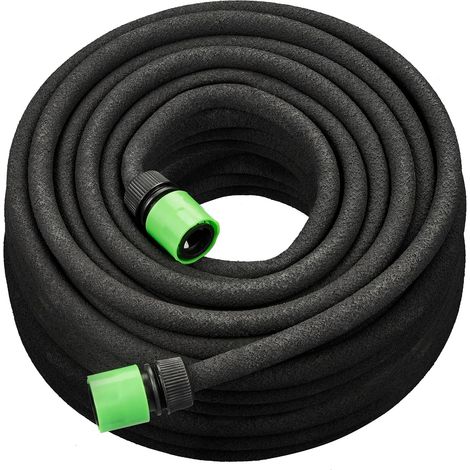 Manguera de jardín de 15 m para sus huertos elevados o setos, para el jardín, color negro (1/5)