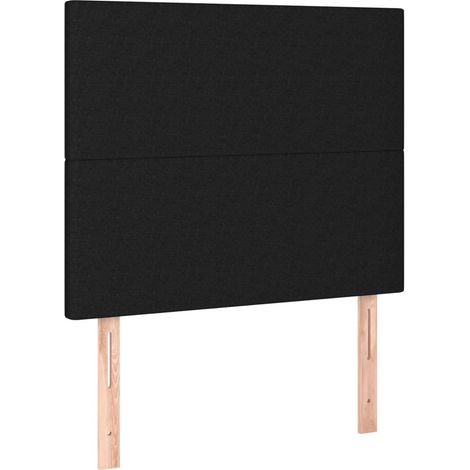Maison Exclusive - Cabecero de cama negro 100x5x118/128 cm Tela