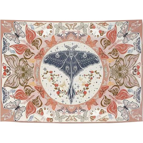 Serviette murale mandala tapisserie psychédélique (1/5)