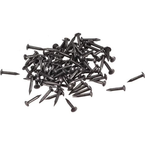 Clou Petit Minuscule Laiton 1,2mmx8mm(DxL) Noir 200pcs (1/5)