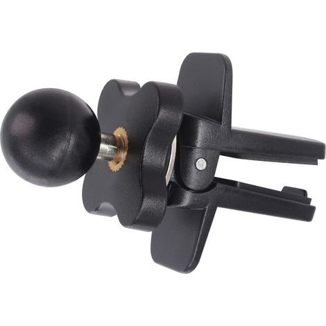 Support de ventilation pour téléphone/GPS à boule de 15 mm avec clip en silicone et bouton réglable (1/4)