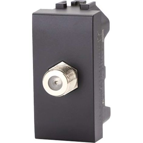 CONNETTORE F TV SAT DIRETTO ABL - NERO - 8 pezzi