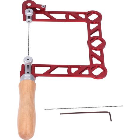 Mini-Handsäge für Holz- und Metallbearbeitung, U-förmiger Holzgriff, 10 cm (4 Zoll) (1/5)