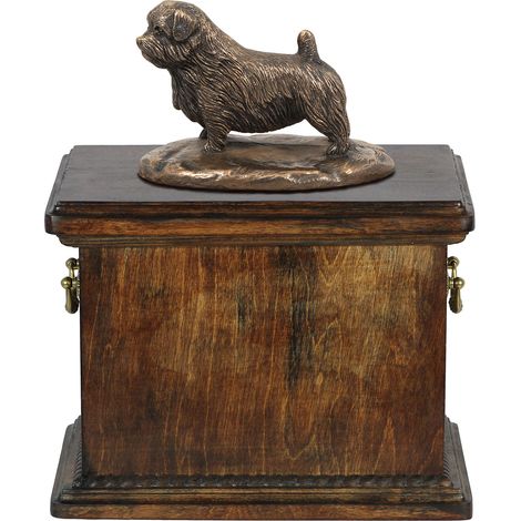 Norfolk Terrier - urna para cenizas de perro, urna con estatuilla, elegante urna de estilo clásico de Art-Dog (1/5)