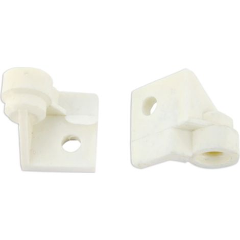 SUPPORTI PLASTICA CERNIERA OBLO DX E SX LAVATRICE CANDY ZEROWATT 91942178