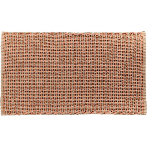 Teppich mimetismus polyester baumwolle geflecht 50x90 cm - kupfer taupe - Tendance