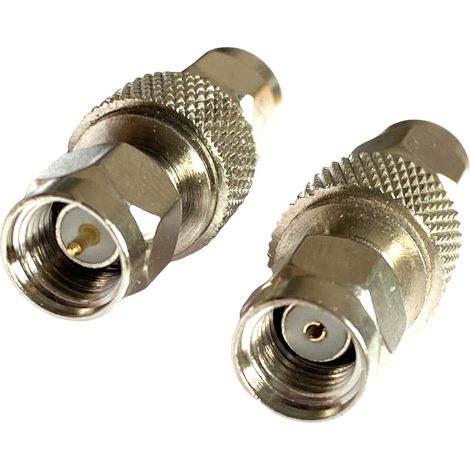 Adattatore con connettore SMA / connettore SMA-RP cromato (1/3)