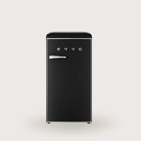 EVVO Petit réfrigérateur rétro, capacité 84 L + 11 L de congélateur, design vintage, basse consommation, silencieux, contrôle d (1/3)