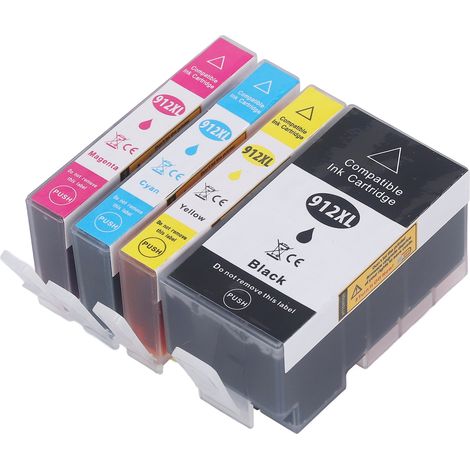Transparente Tintenpatrone in Schwarz und Blau (CMY) für OfficeJet 8010 Drucker (1/5)