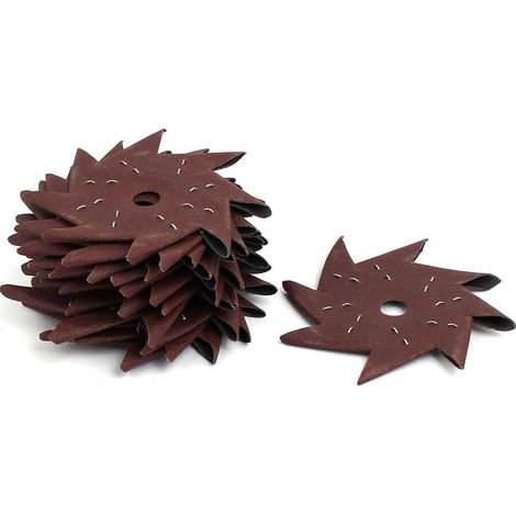4-Zoll 120-Nadelrad-geformtes achteckiges Schleifpapier-Polierwerkzeug 15pcs (1/3)