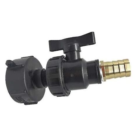 Adaptateur IBC, raccord pour réservoir IBC S60X6 - Kit de raccord pour tuyau de sortie d'eau (couvercle S60 x 6) (1/3)