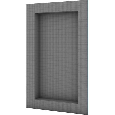 Wedi – Niche de douche 30/60 – Encadrement 12,5mm – Dimensions 334x634x70mm – Pour espaces humides et étanchéité optimale (1/4)