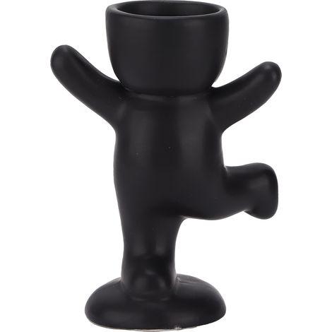 Pot de Fleur Succulente Imitation Humanoïde Danse Noir Artisanat Décoration Intérieure Cadeau Personnalisé (1/5)