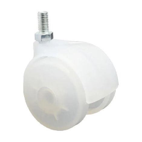 Ruota Nylon Mm.50 Neutra Con Perno M8X15 (1/2)