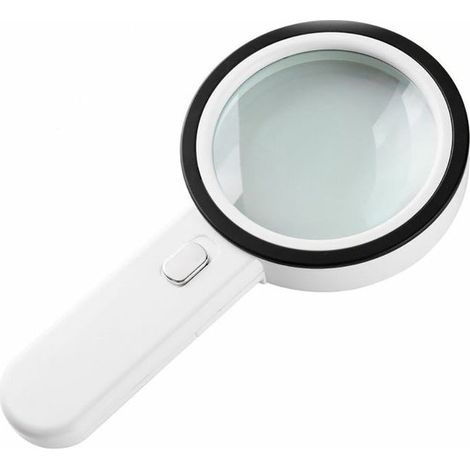 Loupe de Lecture 30X avec LED Lumière,Loupe Lumineuse,125mm (1/5)