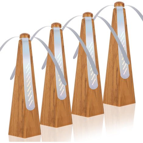 Ventilador portátil, ventilador de mesa para exteriores, interiores, picnics, cenas, juego de 4 (imitación madera) (1/5)