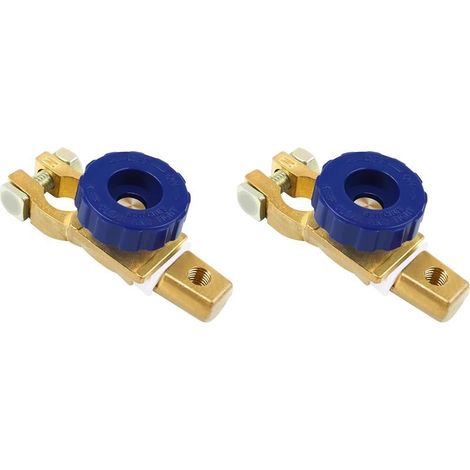 Coupe-batterie 12 V/24 V - Interrupteur principal de batterie de voiture - Interrupteur principal pour voiture, camion, bateau (Lot de 2) (1/5)