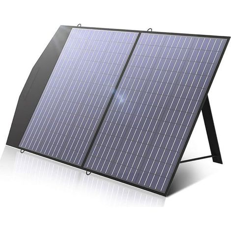 ALLPOWERS SP027 Panneau solaire pliable 100W IP66 étanche, Kit de panneau solaire portable avec sortie 18 V, module d'efficacité15