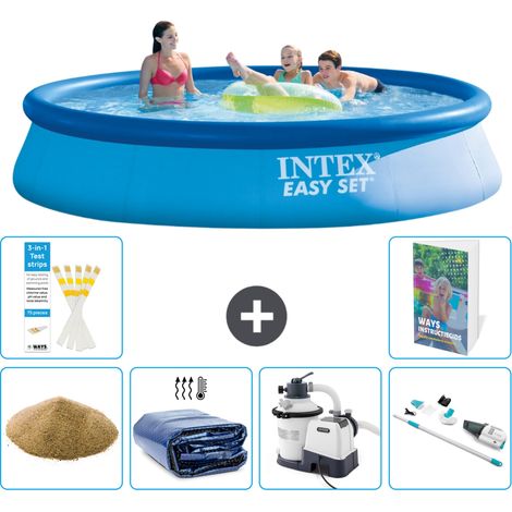 Easy Set Pool Rund - 396x84 cm - 7-teilig  S89 (1/5)