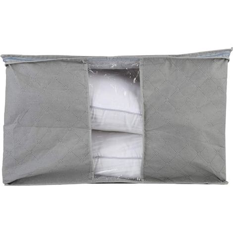 Carbon Fiber Storage Bag, Large Foldable Dustproof Bag for Clothes, Blankets, Linens, and Household Items (1/5)