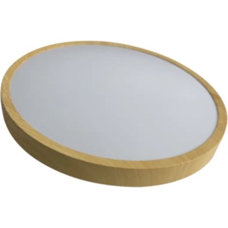 Plafón Led 36w Cct Redondo Madera Silver Hydra 490511