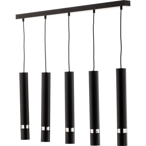 [GEBRAUCHT] Milagro Hängeleuchte Joker Pendelleuchte Deckenlampe Schwarz Silber Fünfflam627 B-Ware