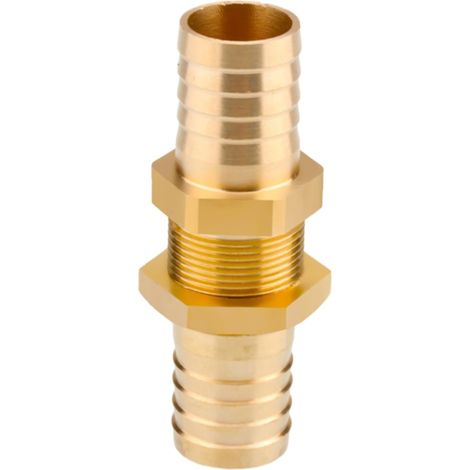 Raccord cannelé en laiton 1/2", filetage femelle, épisseur de métaux, barbillons, raccord tuyau, connecteur adaptateur pour air, eau, huile (épaisseur 8 mm) Pagode 16 Mm Grand Cuivre (1/5)