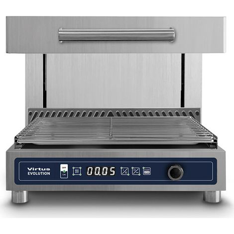 Salamandre électrique avec plafond mobile GN 1/1 haute performance avec Cook&Hold, timer, digital 600x593x538 mm - VIRTUS