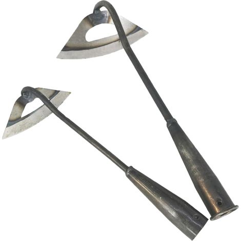 Hoe - 2 Pièces - Outil À Main Pour Jardinage - Pour Désherber Et Aérer Le Sol - Lot De 2 (1/5)