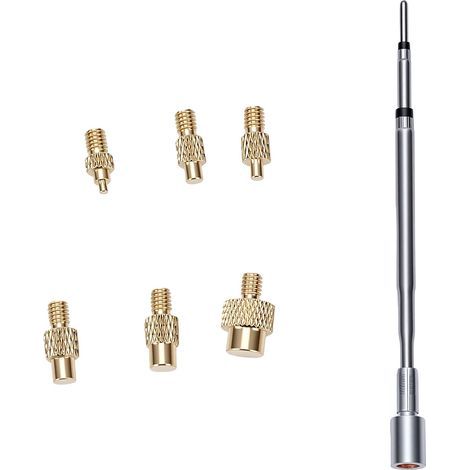 Outil d'Insertion à Chaud pour Fers à Souder C210, TS21 & HS-02B – Kit d'Écrous Moletés en Laiton M2 à M8 – Remplacement Rapide – Pour Impression 3D (1/5)