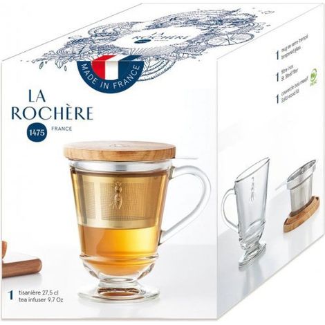Bienenglas mit Teesieb 240 ml (1/5)