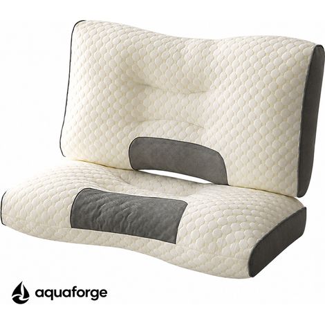 Almofada Cervical Ergonómica Poliéster Hipoalergénica Respirável 35 x 55 cm (1/5)