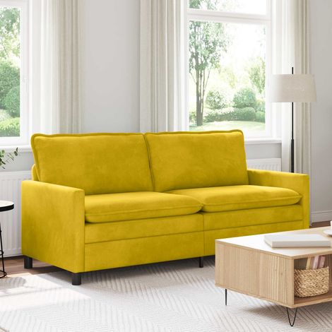 Sofá Amarillo 196 x 81 x 87,5 cm Terciopelo