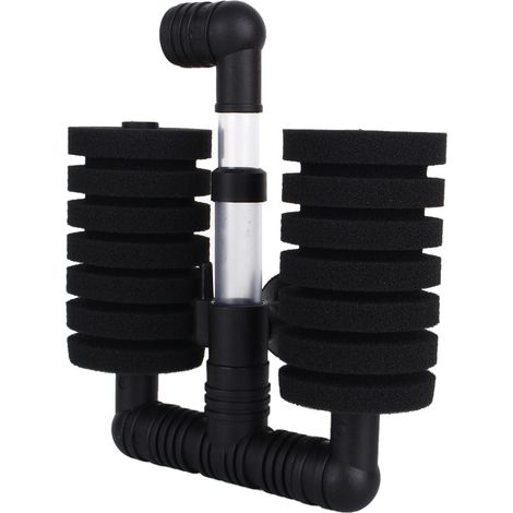 Pompe à air biochimique pour aquarium, filtre à eau à double éponge avec ventouse XY-2831 (1/3)
