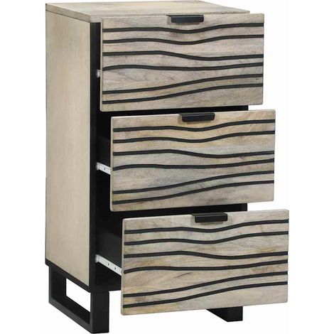 Buffet，Meubles et étagères de rangement pour médias Blanc et Noir CFW162099 (1/5)