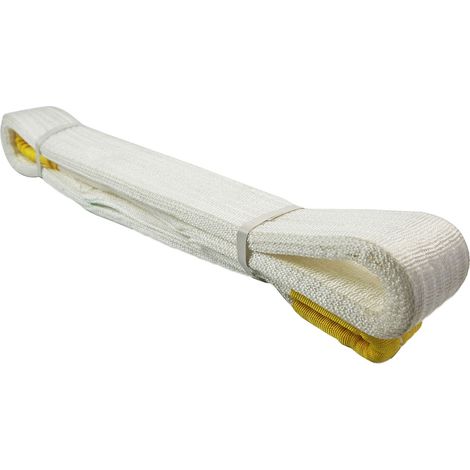 Élingues de levage plates, élingues blanches, élingues de levage résistantes aux acides et aux alcalis, élingues de levage à boucles - 3T3M (1/5)