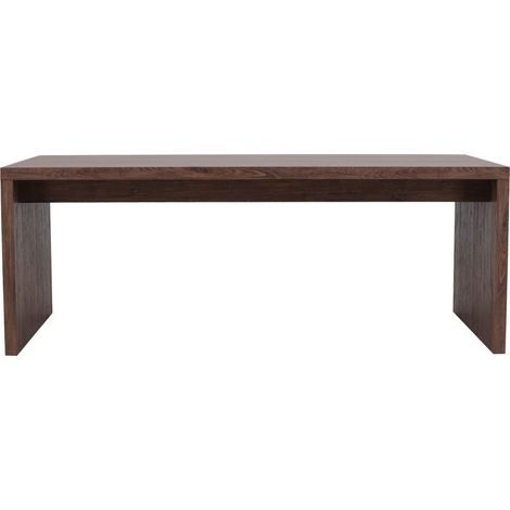 Table à manger 6 personnes en bois - Bois foncé - Evone (1/4)